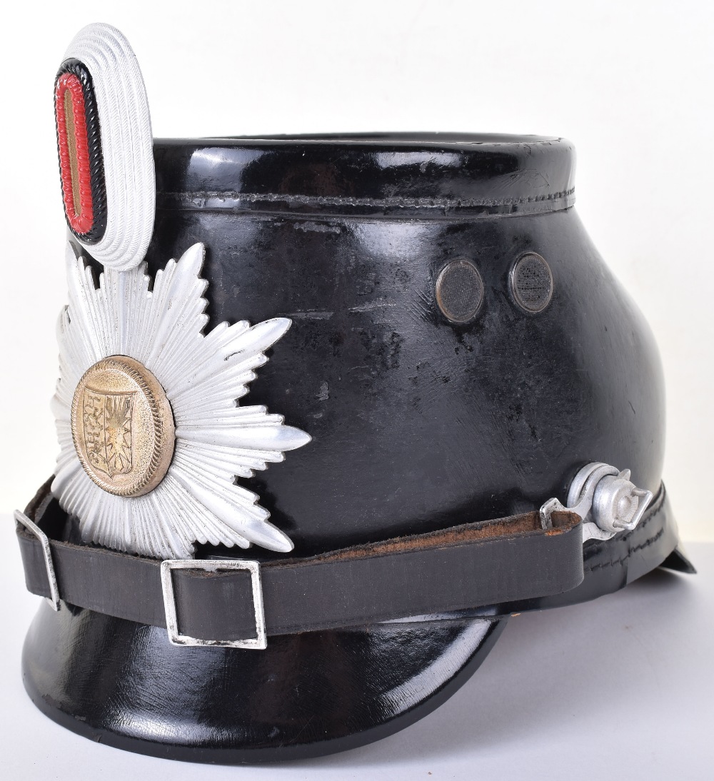 Post WW2 German Schleswig-Holstein Police Shako - Image 3 of 10