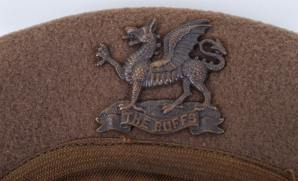 2x WW2 The Buffs (East Kent) Regiment Officers General Service Berets - Image 2 of 4