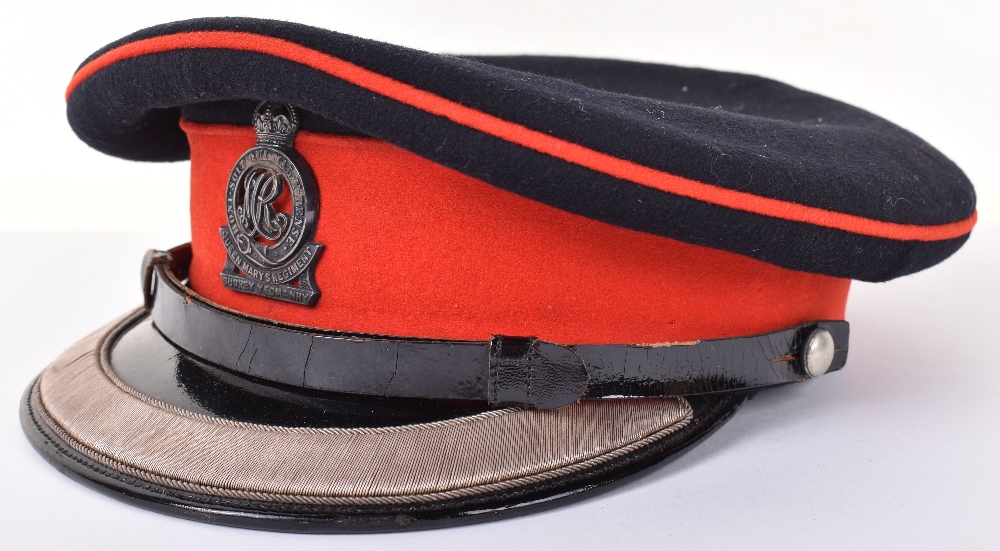 Queen Marys Regiment Surrey Yeomanry Officers No1 Dress Cap