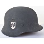 WW2 German M-40 Waffen-SS Steel Combat Helmet