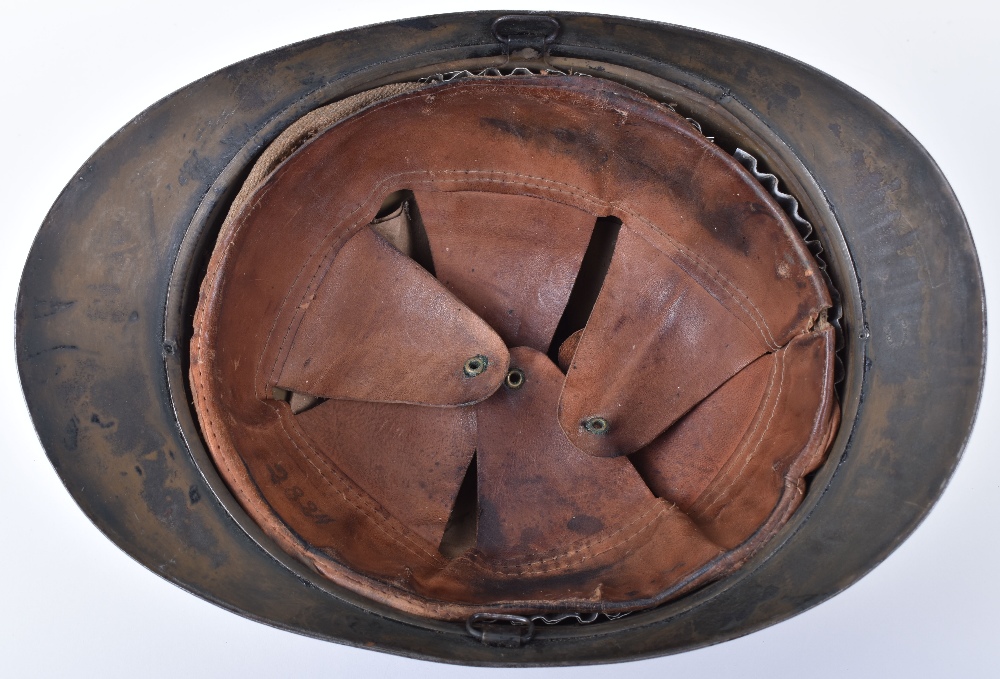 WW1 Belgium Adrian Pattern Steel Combat Helmet - Image 5 of 8