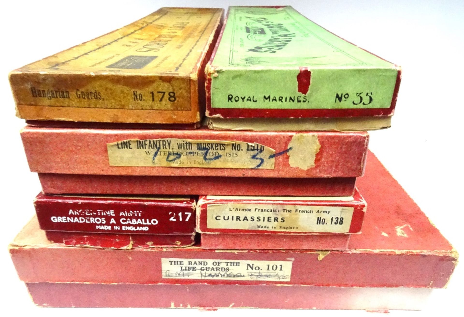 Britains post-war and a few pre-war empty boxes