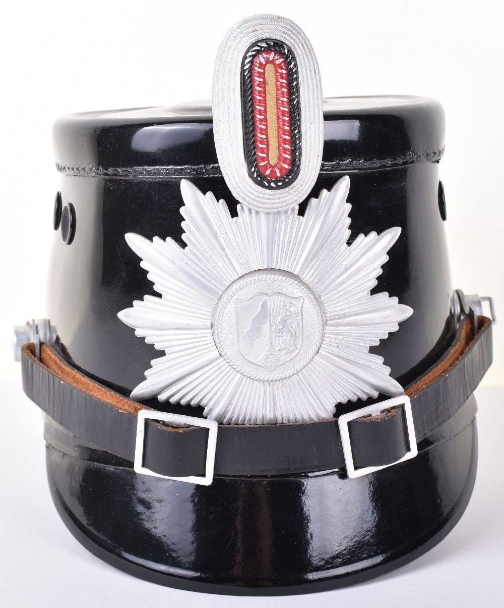 Post WW2 German Nordrhein-Westfalen Police Shako