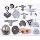 Selection of Mixed Third Reich Badges and Insignia