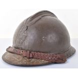 WW1 French Colonial Engineers Officers Adrian Pattern Helmet