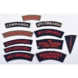 Selection of Cloth Commando Shoulder Titles