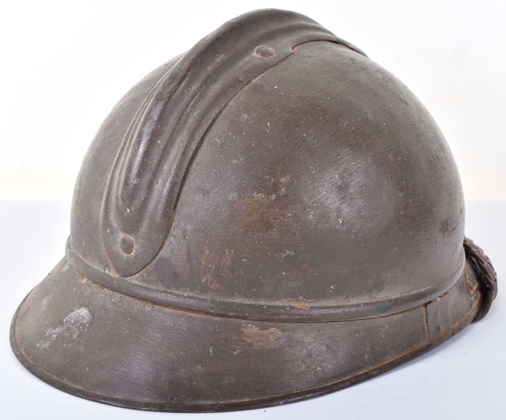 WW1 French Colonial Engineers Officers Adrian Pattern Helmet - Image 3 of 8