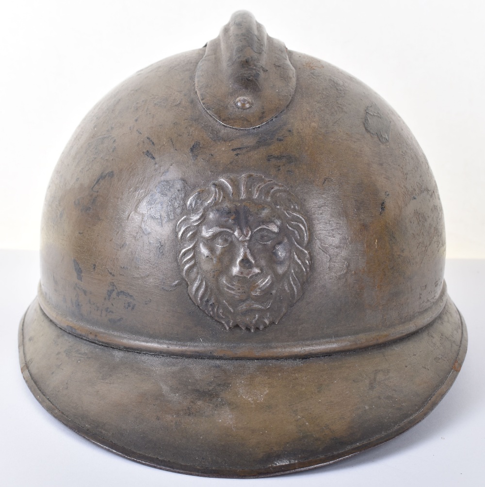 WW1 Belgium Adrian Pattern Steel Combat Helmet - Image 7 of 8