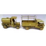 Toy Army Workshop Peerless open Lorry and Tanker
