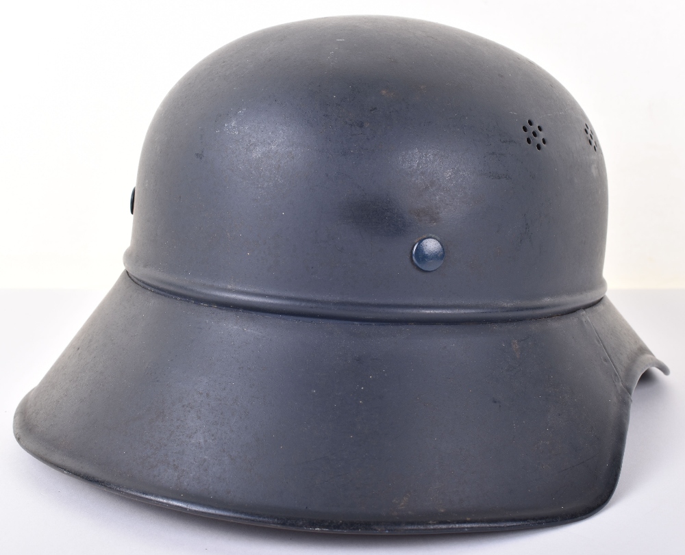 WW2 German Luftschutz Gladiator Pattern Steel Helmet - Image 3 of 10