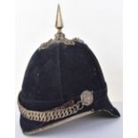 British Officers Home Service Pattern Blue Cloth Helmet