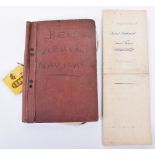 WW1 Aerial Notes and 1917 Commission Document of 2nd Lieutenant Percy Cruickshank