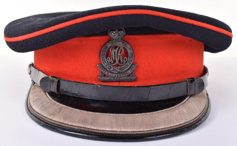 Queen Marys Regiment Surrey Yeomanry Officers No1 Dress Cap - Image 8 of 9