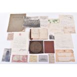 WW2 British Paperwork Grouping to Japanese Prisoner of War