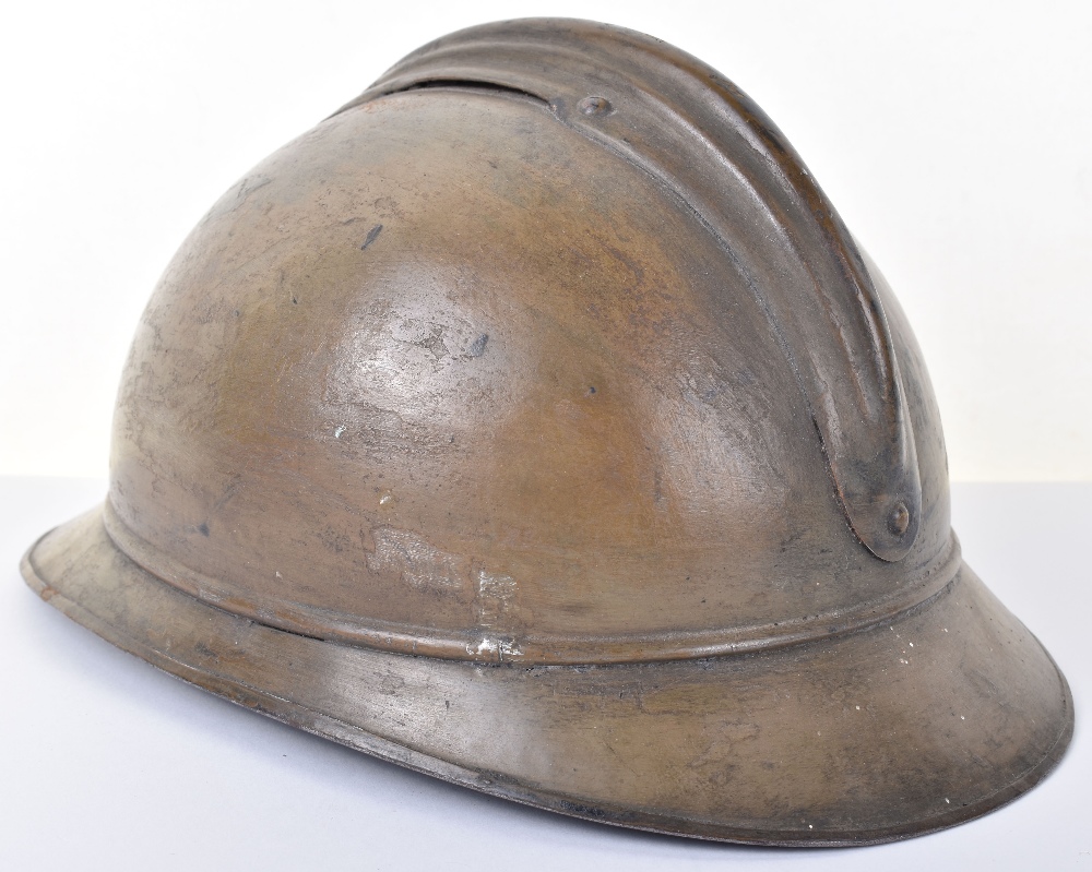 WW1 Belgium Adrian Pattern Steel Combat Helmet - Image 4 of 8