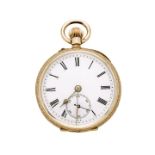 Pocket watch in yellow gold