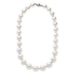 Necklace in Australian pearls and white gold