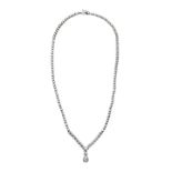 Collier in white gold and diamonds