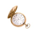 Chronometer pocket watch in yellow gold Chaux de Fonds Eberhard & Co
