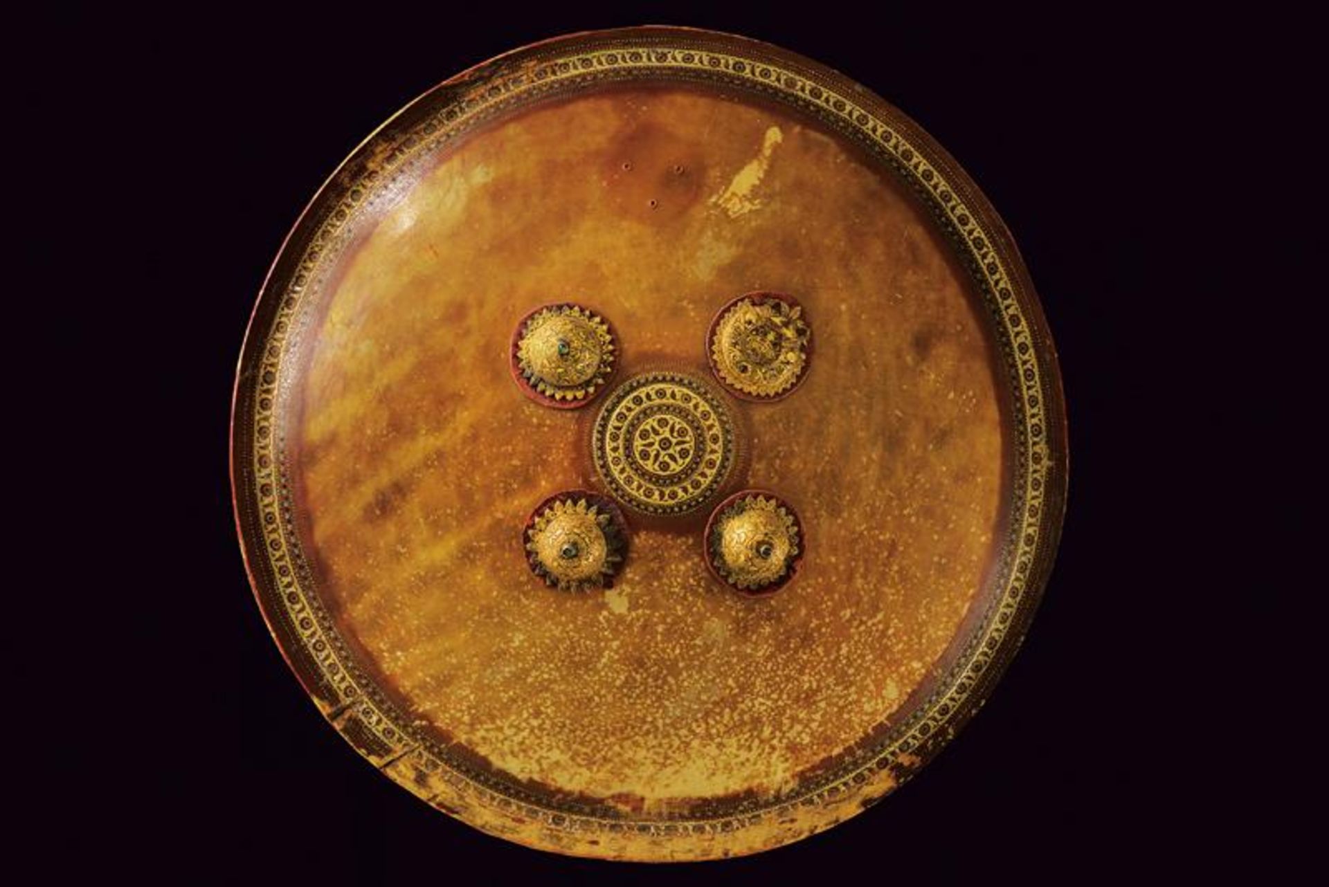 A rare decorated dhal - Image 8 of 8