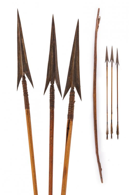 A bow with arrows