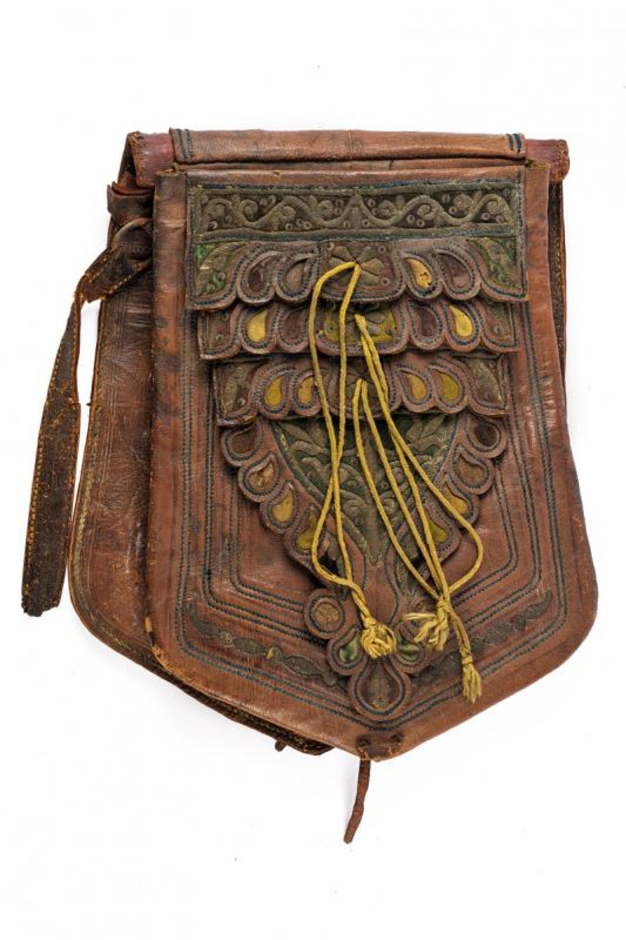 A leather bag