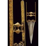 A small gilded katar