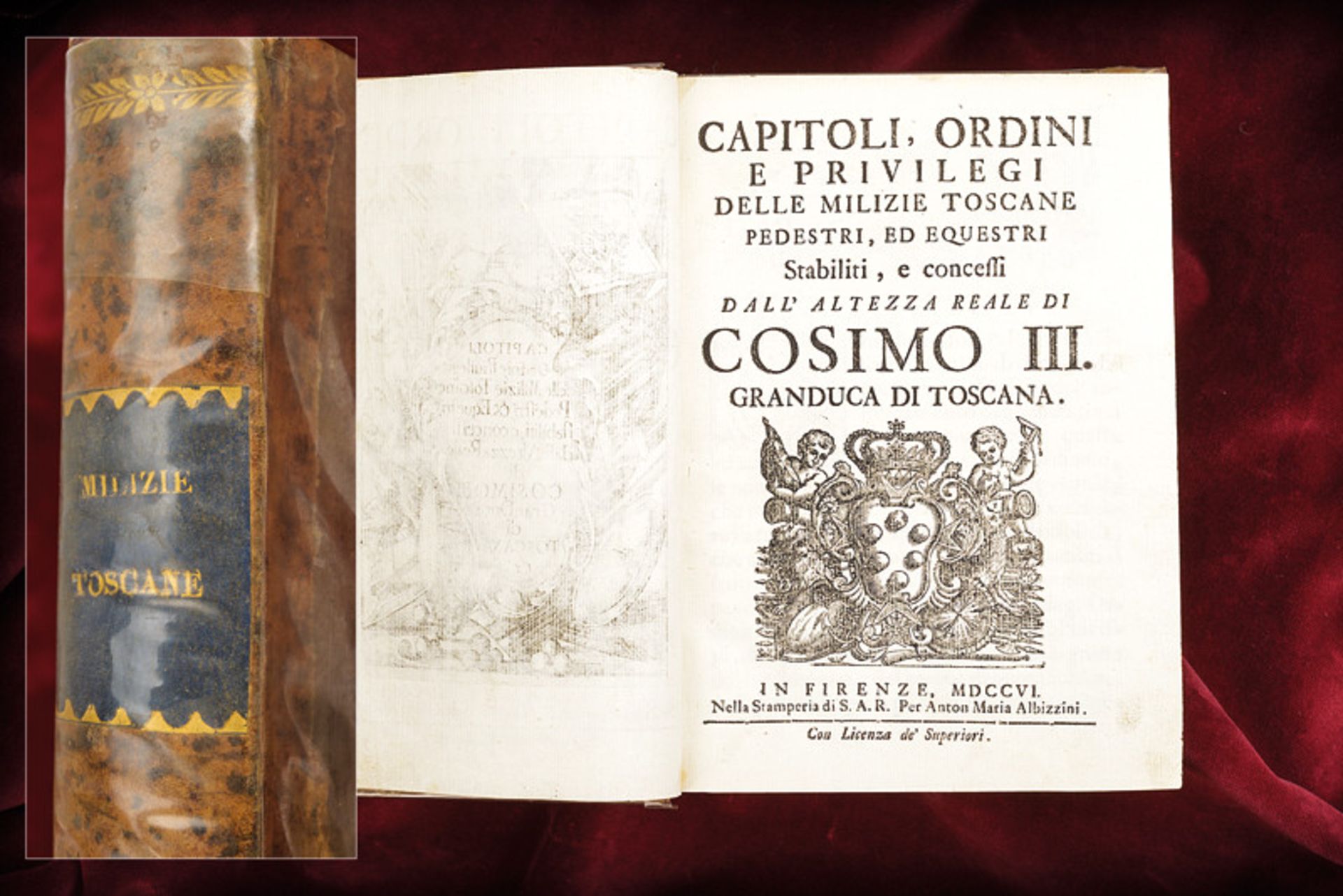 Three rare military books ordered by Cosimo III, Grand Duke of Tuscany - Bild 3 aus 5