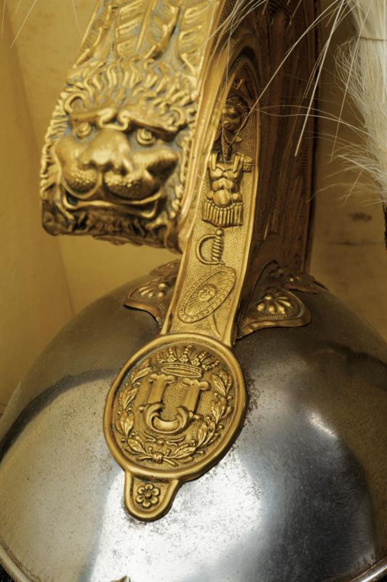 An officer's helmet of the commander of the first Nice Cavalry Regiment - Image 4 of 5