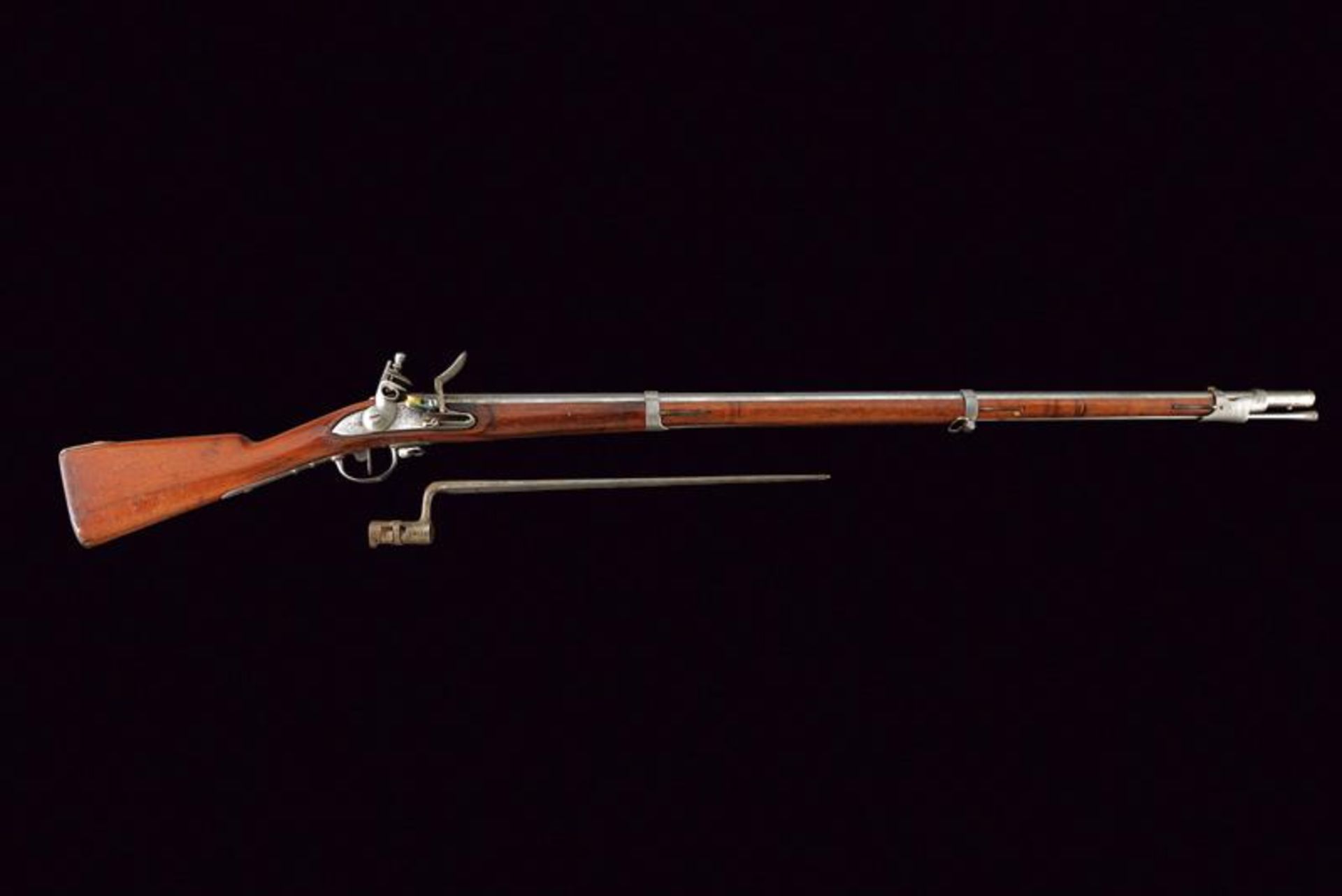 A 1777 model flintlock gun with bayonet - Bild 4 aus 4