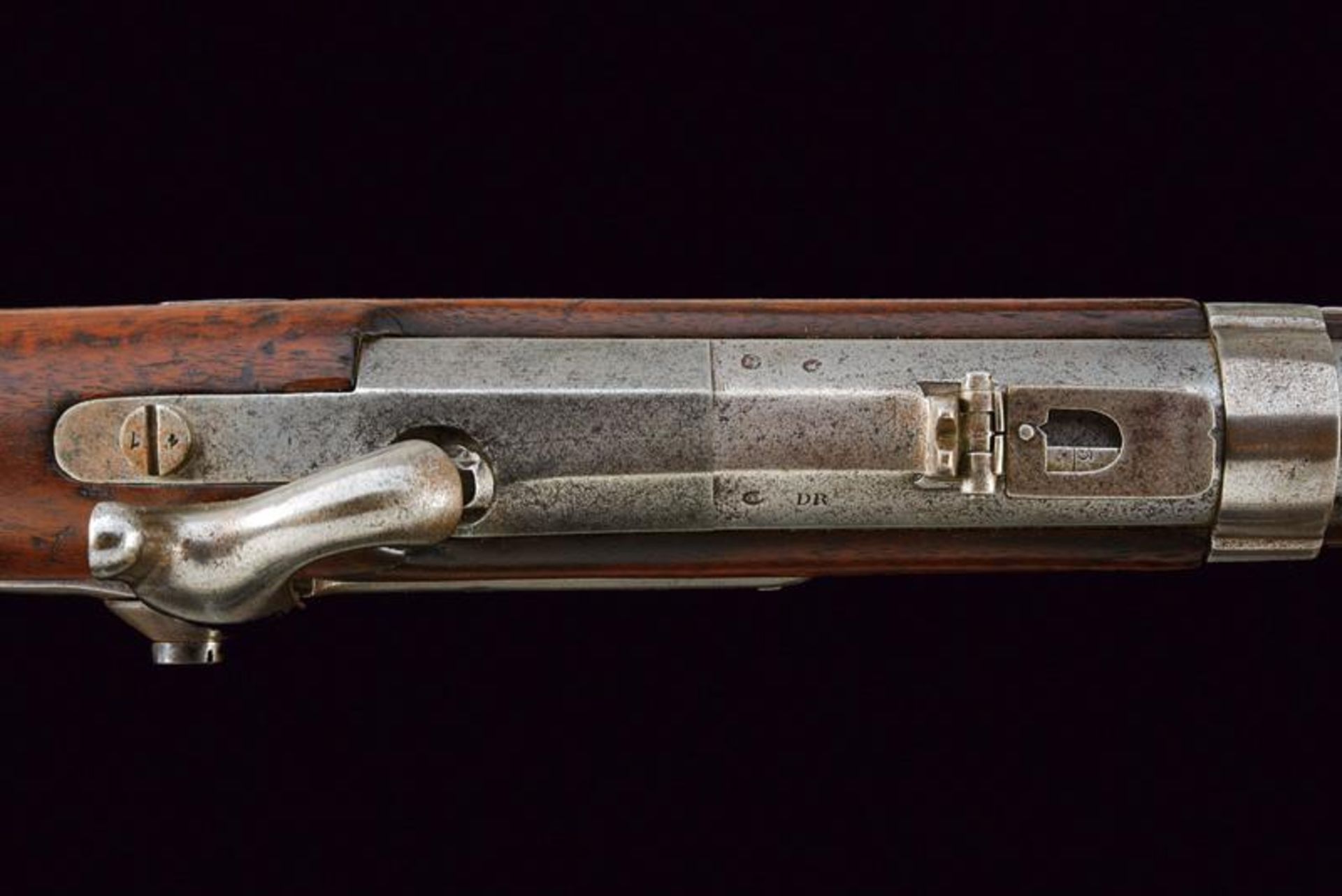 A very rare 1848 model Bersaglieri carbine, long type, with powderflask - Bild 4 aus 13