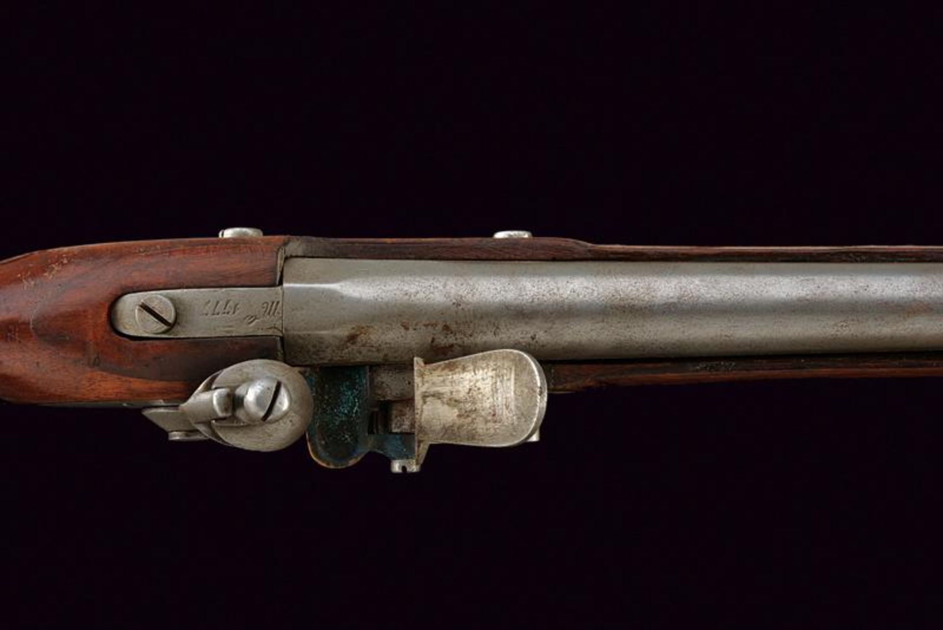 A 1777 model flintlock gun with bayonet - Bild 3 aus 4