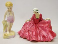 Two early Royal Doulton figures comprising 'Do you wonder where fairies are that folks declare have