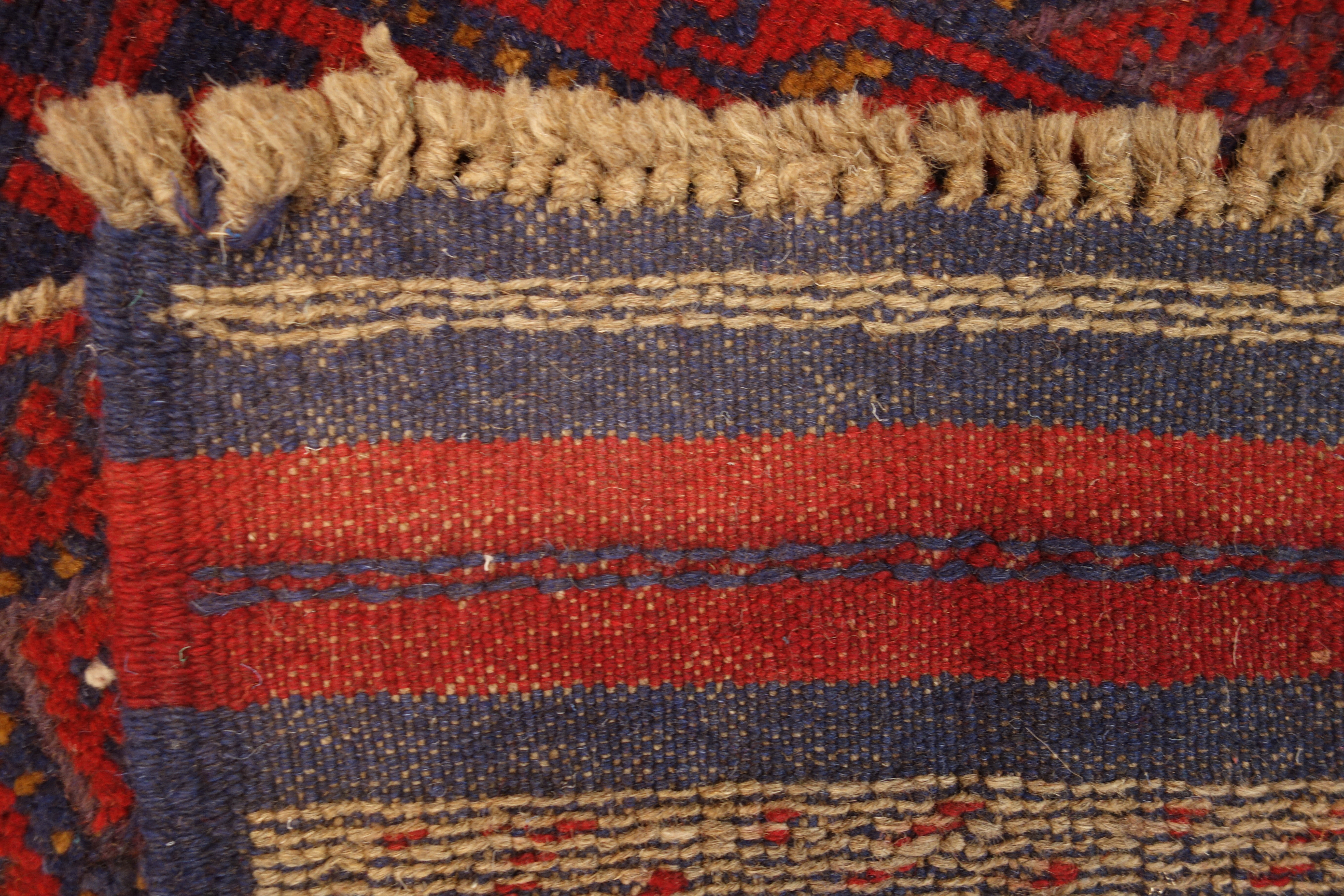 Meshwani red and blue ground runner rug, - Image 3 of 3