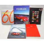 Ferrari books and magazines including, Gunther Raupp Ferrari 25 Years of calendar images hardback,