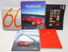 Ferrari books and magazines including, Gunther Raupp Ferrari 25 Years of calendar images hardback,