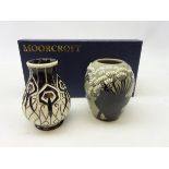 Moorcroft 'Summer Silhouette' pattern vase, H9.