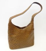 Amber Ostrich skin handbag Condition Report <a href='//www.davidduggleby.