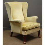 Parker Knoll beech framed wingback armchair,