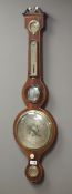 Early 19th century five dial mercury wheel barometer, signed 'H. Cattanio & Co.