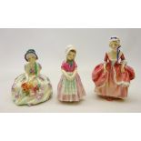 Three early Royal Doulton figures comprising 'Monica' HN1458,