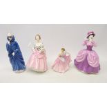 Four Royal Doulton figures comprising 'Ballad Seller' HN2266, 'Lady Pamela' HN2718,