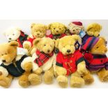 Nine Harrods bears, 1999, 2000, 2001, 2002, 2003, 2004, 2005 (20th Anniversary), 2006 and 2007,