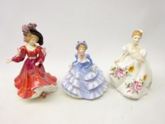 Three Royal Doulton figures comprising 'Hannah' HN4999 and Figure of the Year 1993 'Patricia'