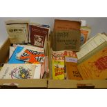 Collection of 1930's to 60's British theatre programmes, cigarette cards,