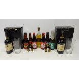 Two boxed Theakston 2004 Celebration Ales with glasses, Ltd. ed No.