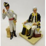 Two Royal Doulton figures comprising 'Captain Cook' HN2889 and 'Morning Ma'am' HN2895 (2)