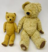 Chad Valley Teddy Bear, with label to foot,