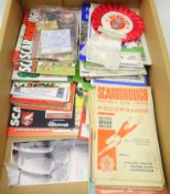 Collection of Post 1950's Scarborough Home & Away Programmes, Arsenal, Non-League etc,