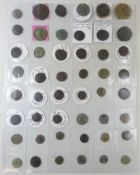 Collection of Roman coins including; Constantinus I, Lucinius II, Constantine etc,